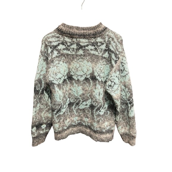 Evian LTD Sweater Vintage Unisex Blue 80s 90s Retro Medium Throwback Grandpa - Picture 3 of 6